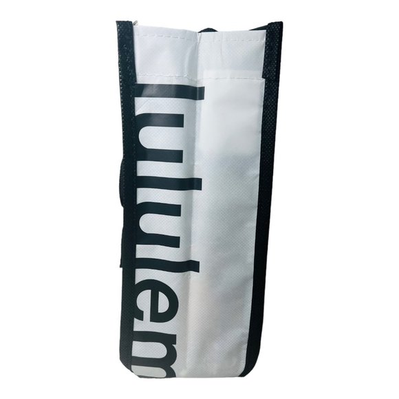 Lululemon Reusable Shopping Beach/Tote Bag Black/White New Large - Picture 2 of 10